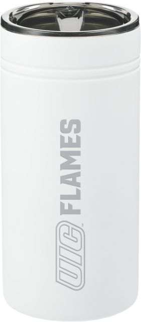 UIC Sherpa Vacuum Tumbler and Insulator 12oz UIC Flames Horizontal Engraved - ONLINE ONLY
