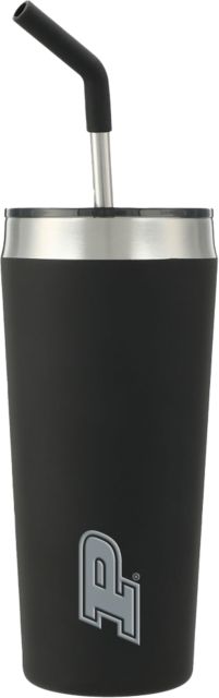 Purdue Faye Vacuum Tumbler w/ Stainless Straw 20 oz Purdue Primary Athletic Mark Engraved