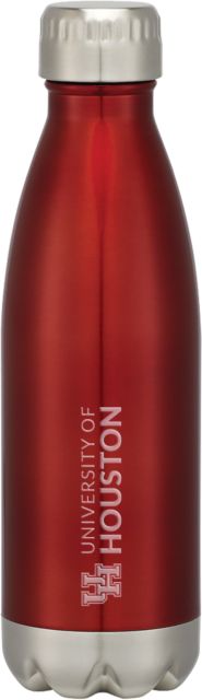 Houston Swig Stainless Bottle 16oz UH Signature Mark Horizontal Engraved - ONLINE ONLY