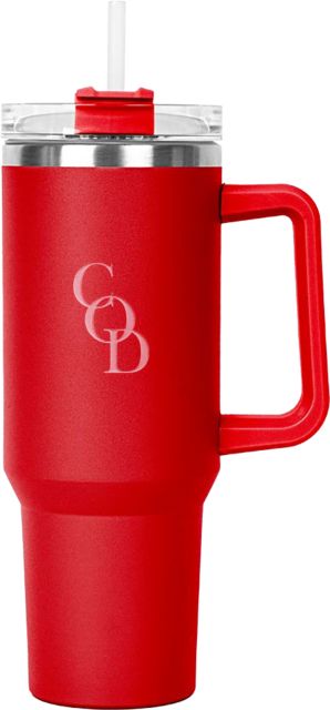 College of the Desert Hippo Mug & Straw Lid with Twist Closure 40 oz COD Engraved - ONLINE ONLY