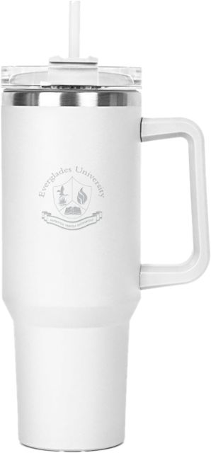 Everglades University Hippo Mug & Straw Lid with Twist Closure 40 oz Everglades University SealA Trademark - ONLINE ONLY
