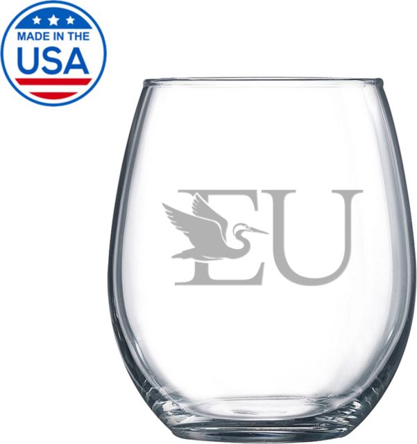 Everglades University Libbey Stemless Glass 17oz EUA Trademark Engraved - ONLINE ONLY