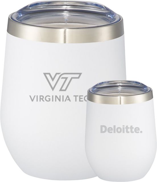 Virginia Tech Corzo Vacuum Insulated Cup 12oz Deloitte Engraved - ONLINE ONLY