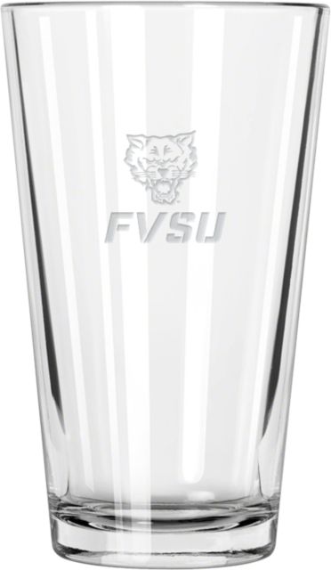 Fort Valley State Libbey Pint Glass 16oz Primary Mark  Engraved - ONLINE ONLY