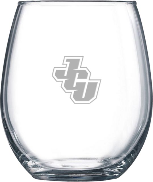 John Carroll Libbey Stemless Glass 17oz JCU Engraved - ONLINE ONLY