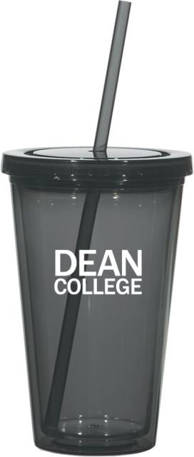 Dean College Madison Double Wall Tumbler w/Straw 16oz Primary Mark - ONLINE ONLY