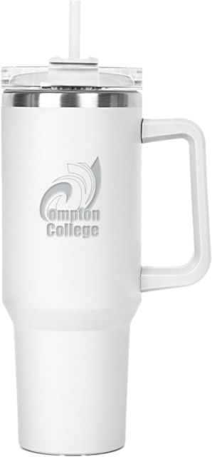 Compton Hippo Mug & Straw Lid with Twist Closure 40 oz Compton College Engraved - ONLINE ONLY
