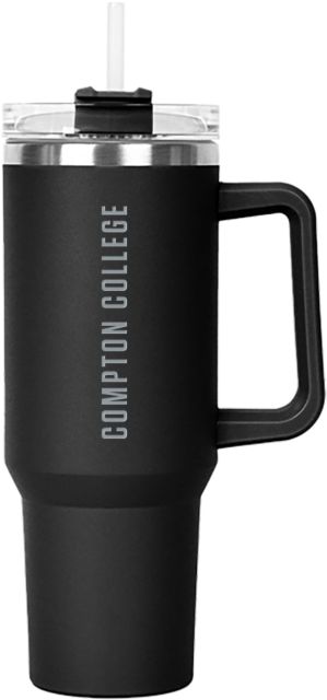 Compton Hippo Mug & Straw Lid with Twist Closure 40 oz Compton College Flat Engraved - ONLINE ONLY