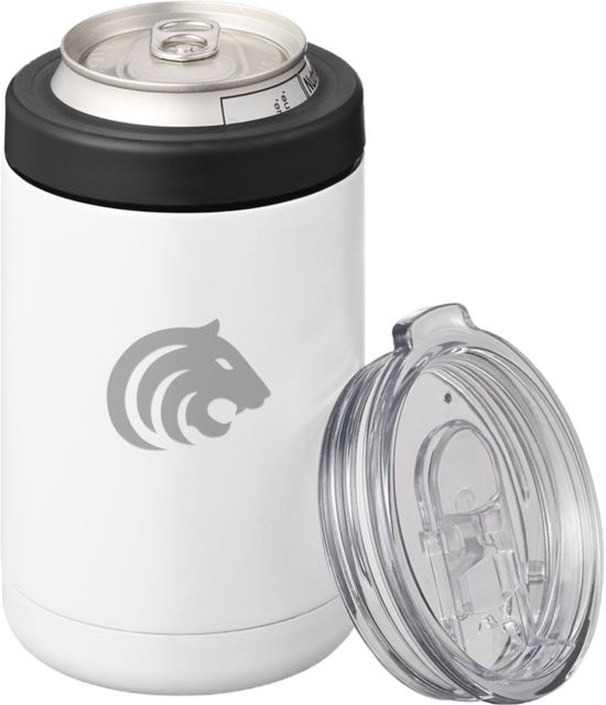 Fashion Institute 2 in 1 Can Cooler Tumbler 12oz FIT - Tiger Mascot Head Engraved - ONLINE ONLY