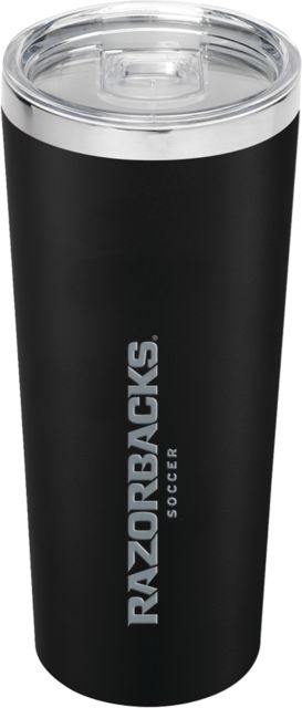 Arkansas Thor Vacuum Insulated Tumbler 22oz Razorbacks Soccer Engraved