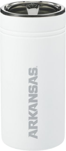 Arkansas Sherpa Vacuum Tumbler & Insulator 12oz Razorbacks Wordmark Engraved
