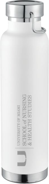 Miami Thor Copper Vacuum Insulated Bottle 22oz U Miami School of Nursing and Health Studies - Horizontal Engraved - ONLINE ONLY