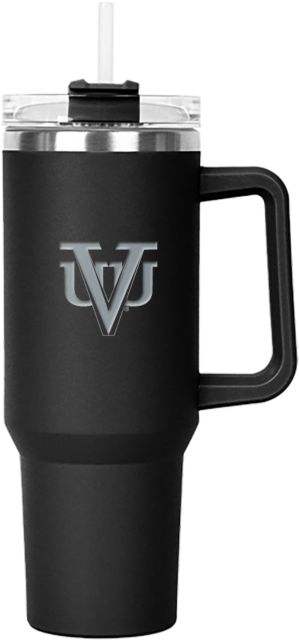 Virginia Union Hippo Mug & Straw Lid with Twist Closure 40 oz VUU Primary Mark Engraved - ONLINE ONLY