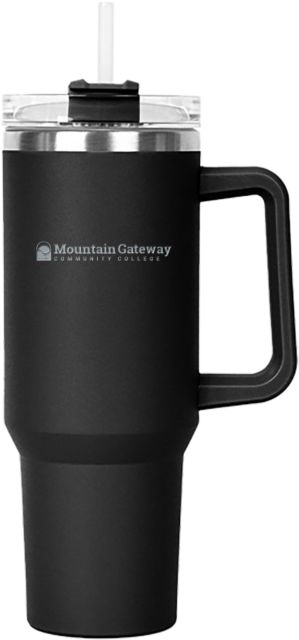 Mountain Gateway Hippo Mug & Straw Lid with Twist Closure 40 oz Mountain Gateway CC Flat Engraved - ONLINE ONLY