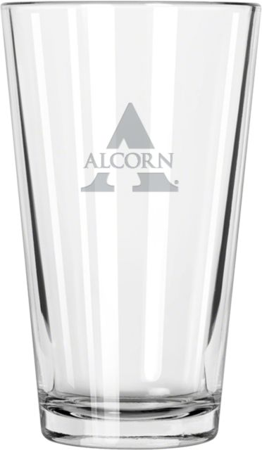 Alcorn Libbey Pint Glass 16oz Alcorn A Engraved - ONLINE ONLY