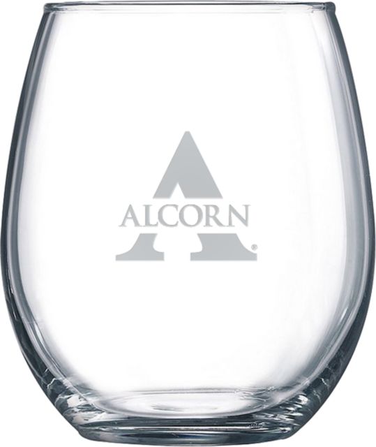 Alcorn Libbey Stemless Glass 17oz Alcorn A Engraved - ONLINE ONLY