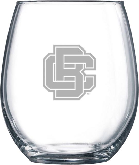 Bethune Cookman Libbey Stemless Glass 17oz Primary Mark  Engraved - ONLINE ONLY