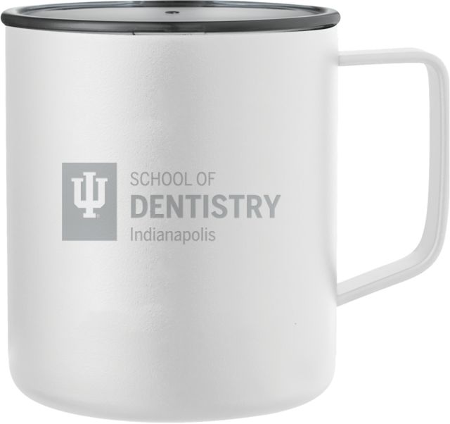 Indiana Rover Camp Vacuum Insulated Mug 14oz IU Indianapolis School of Dentistry Horizontal Engraved - ONLINE ONLY