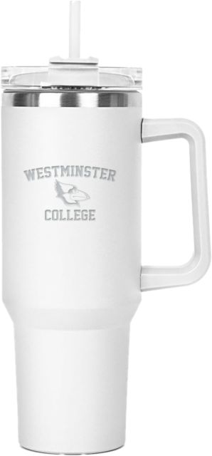 Westminster Hippo Mug & Straw Lid with Twist Closure 40 oz Westmister College Athletics Primary Mark Engraved - ONLINE ONLY