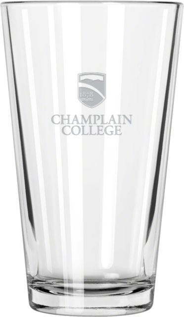 Champlain Libbey Pint Glass 16oz Champlain College w/ Shield Stacked  Engraved - ONLINE ONLY