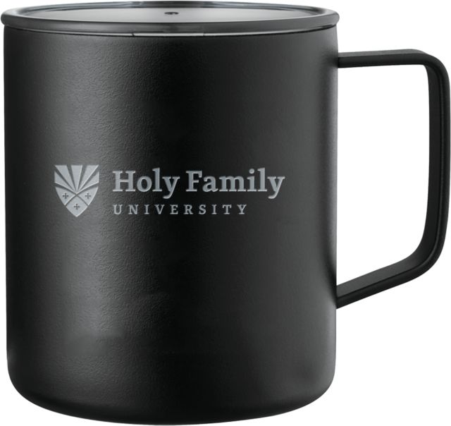 Holy Family Rover Camp Vacuum Insulated Mug 14oz Holy Family Wordmark Horizontal Engraved - ONLINE ONLY
