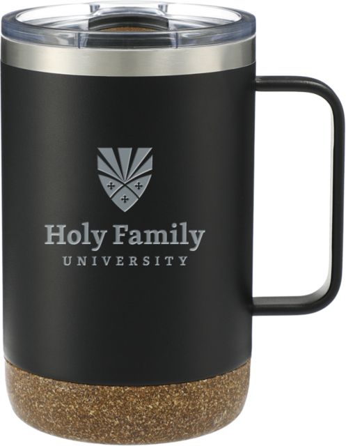 Holy Family Valhalla Vacuum Insulated Camp Mug 14oz Holy Family Wordmark Stacked Engraved - ONLINE ONLY