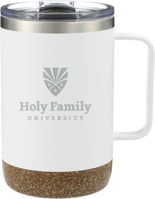 Holy Family Valhalla Vacuum Insulated Camp Mug 14oz Holy Family Wordmark Stacked Engraved - ONLINE ONLY