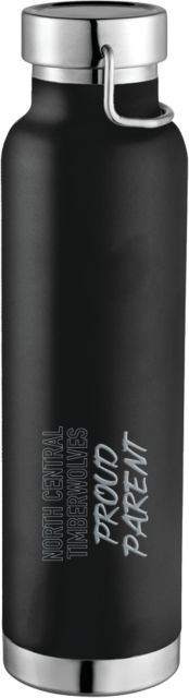 North Central Michigan Thor Copper Vacuum Insulated Bottle 22oz North Central Timberwolves Proud Parent Engraved - ONLINE ONLY