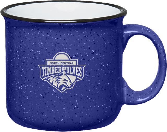 North Central Michigan Campfire Mug 15 oz North Central Timberwolves Reversed Engraved - ONLINE ONLY
