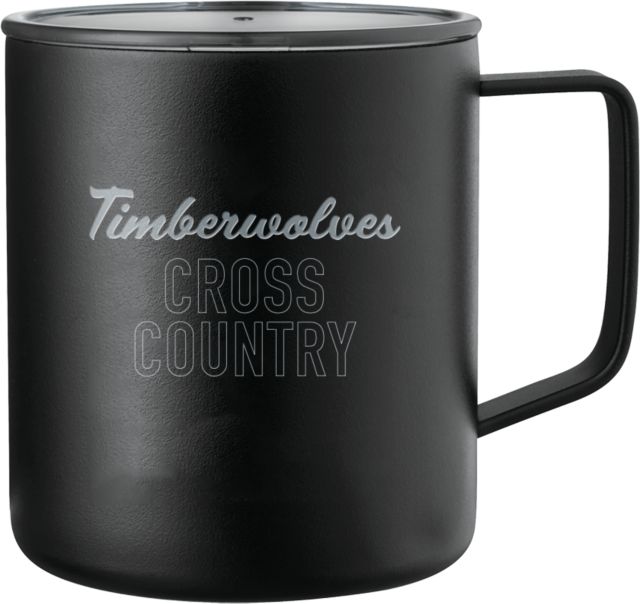 North Central Michigan Rover Camp Vacuum Insulated Mug 14oz North Central Timberwolves Cross Country Engraved - ONLINE ONLY