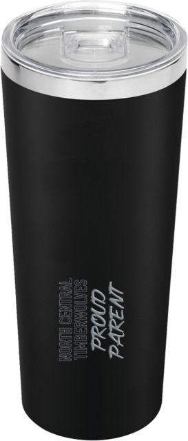 North Central Michigan Thor Vacuum Insulated Tumbler 22oz North Central Timberwolves Proud Parent Engraved - ONLINE ONLY