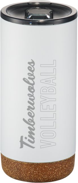 North Central Michigan Valhalla Vacuum Insulated Tumbler 16oz North Central Timberwolves Volleyball Engraved - ONLINE ONLY