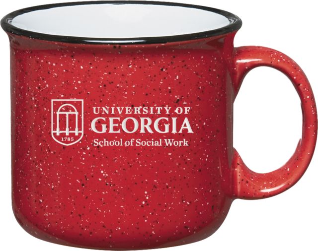 Georgia Campfire Mug 15 oz UGA - School of Social Work Engraved - ONLINE ONLY