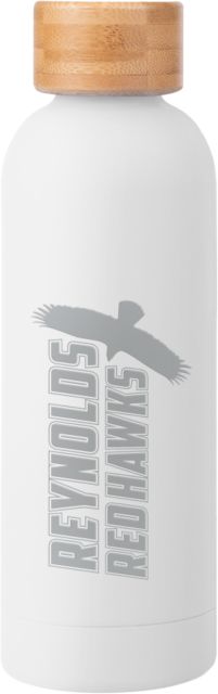 J. Sargeant Reynolds Blair Stainless Bottle w/ Bamboo Lid 17 oz Reynolds Red Hawks with Mascot Engraved - ONLINE ONLY