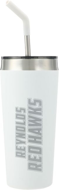 J. Sargeant Reynolds Faye Vacuum Tumbler w/ Stainless Straw 20 oz Reynolds Red Hawks Engraved - ONLINE ONLY