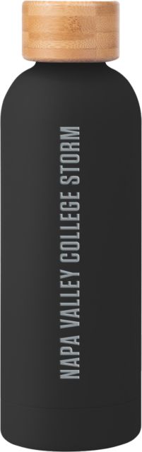 Napa Valley Blair Stainless Bottle w/ Bamboo Lid 17 oz Napa Valley College Storm Engraved - ONLINE ONLY