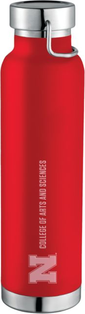 Nebraska Thor Copper Vacuum Insulated Red Bottle 22oz N College of Arts and Sciences Flat Engraved - ONLINE ONLY