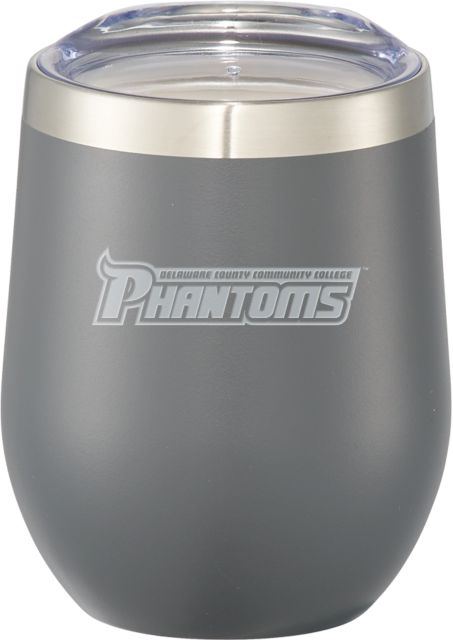 Delaware CC Corzo Vacuum Insulated Cup 12oz Delaware County Community College Phantoms Wordmark  Engraved - ONLINE ONLY