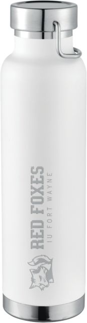 Indiana Thor Copper Vacuum Insulated Bottle 22oz IU Fort Wayne Red Foxes with Mascot Horizontal Engraved - ONLINE ONLY