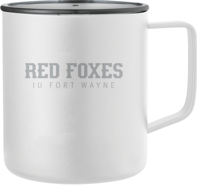Indiana Rover Camp Vacuum Insulated Mug 14oz IU Fort Wayne Red Foxes Engraved - ONLINE ONLY