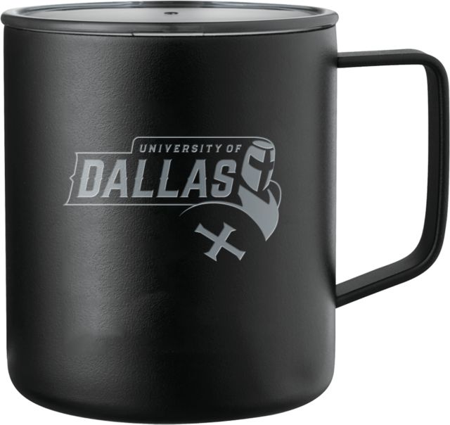 Univ of Dallas Rover Camp Vacuum Insulated Mug 14oz University of Dallas with Mascot Reversed Engraved - ONLINE ONLY