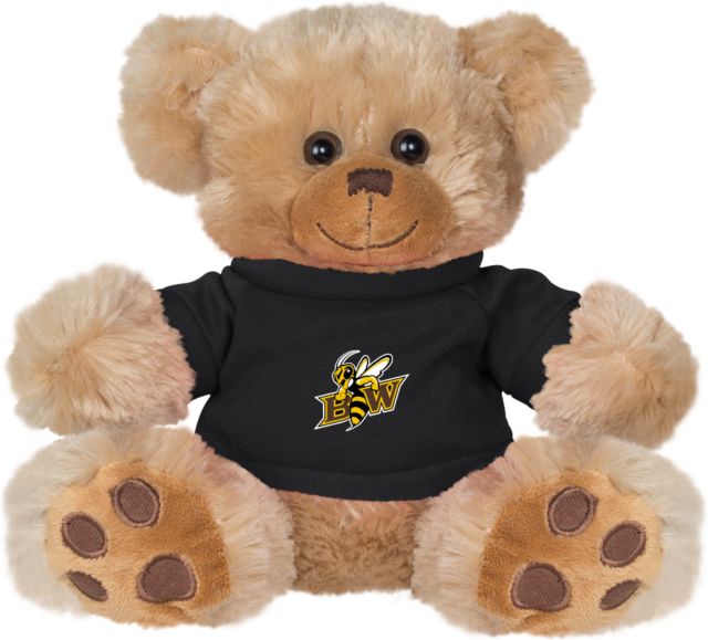 Baldwin Wallace Plush Big Paw 8 1/2 inch Bear w/ Shirt Baldwin Wallace BW with Mascot - ONLINE ONLY
