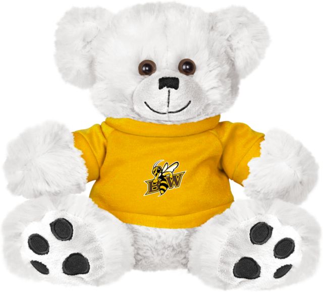 Baldwin Wallace Plush Big Paw 8 1/2 inch Bear w/ Shirt Baldwin Wallace BW with Mascot - ONLINE ONLY