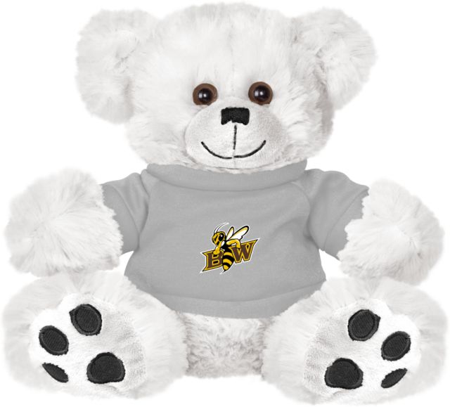 Baldwin Wallace Plush Big Paw 8 1/2 inch Bear w/ Shirt Baldwin Wallace BW with Mascot - ONLINE ONLY