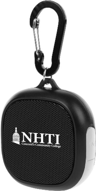 NHTI Concord Waterproof Speaker w/ Carabiner NHTI Primary Wordmark - ONLINE ONLY