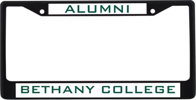 Bethany WV Alumni Metal License Plate Frame in Alumni - ONLINE ONLY