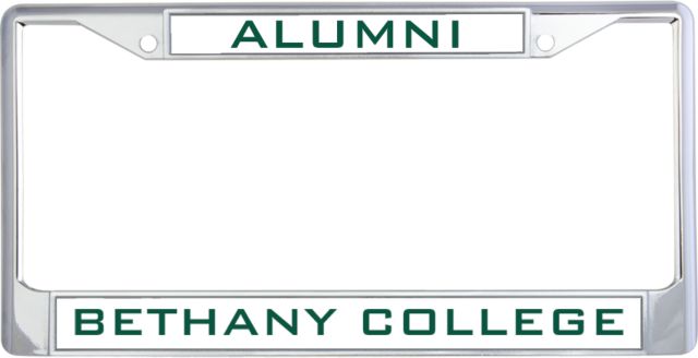 Bethany WV Alumni Metal License Plate Frame in Alumni - ONLINE ONLY