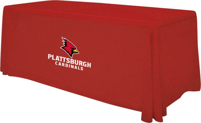 SUNY Plattsburgh 6 foot Table Throw Stacked Logo - ONLINE ONLY