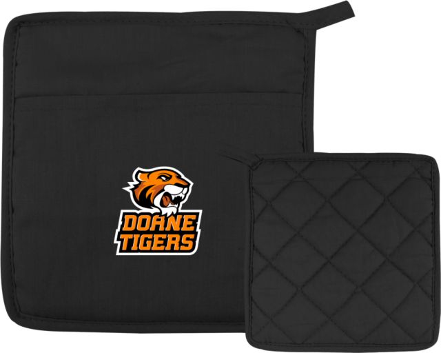 Doane Univ Quilted Canvas Pot Holder Thomas Doanes Tigers - ONLINE ONLY