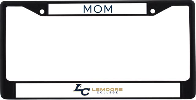 WHC Lemoore Mom Metal License Plate Frame in Lemoore College Logo Horizontal - ONLINE ONLY